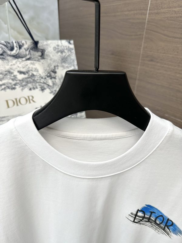 Dior 23AW summer new style - fashion and casual short-sleeved T-shirt, custom combed cotton fabric, handsome upper body, very clear color - Image 12