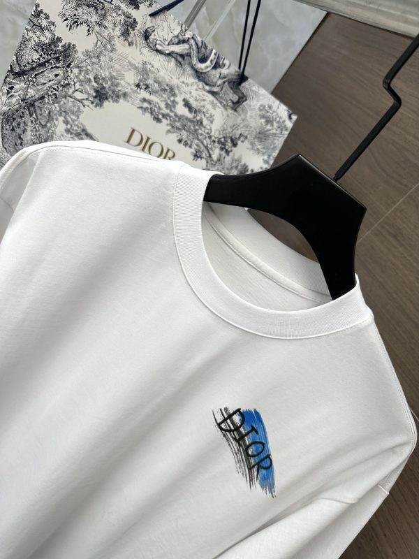 Dior 23AW summer new style - fashion and casual short-sleeved T-shirt, custom combed cotton fabric, handsome upper body, very clear color - Image 14