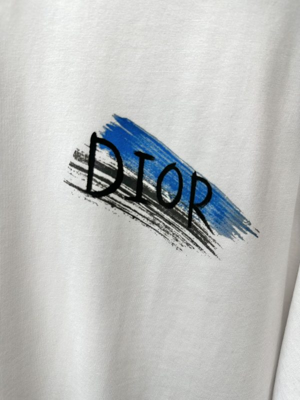 Dior 23AW summer new style - fashion and casual short-sleeved T-shirt, custom combed cotton fabric, handsome upper body, very clear color - Image 15