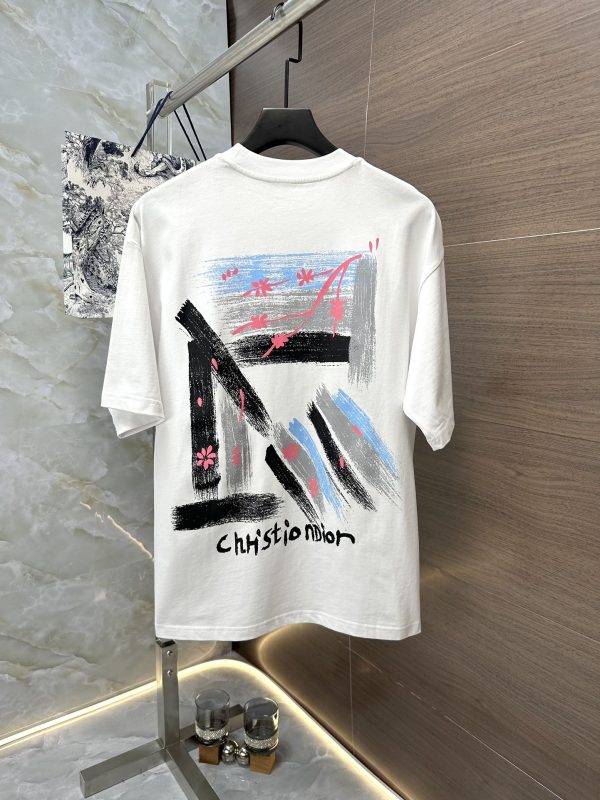 Dior 23AW summer new style - fashion and casual short-sleeved T-shirt, custom combed cotton fabric, handsome upper body, very clear color - Image 18