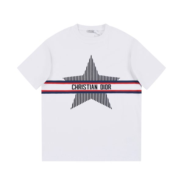 DIOR CD letter blue and white color stripes, five-star printed logo, exquisite upgrade, inspired by the retro original fabric in the 1980s, custom-made 230 grams of the same cylinder dyed fabric, very comfortable to the touch - Image 9