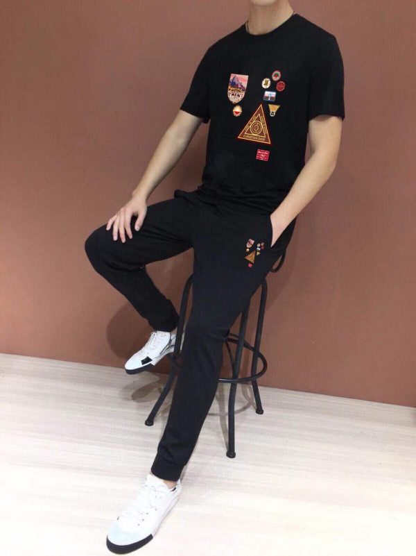 [DIOR] (Fat Gospel) 2023 official website of the same style. World-renowned luxury brand. Summer men's (double mercerized) high-quality ? goods set - Image 4