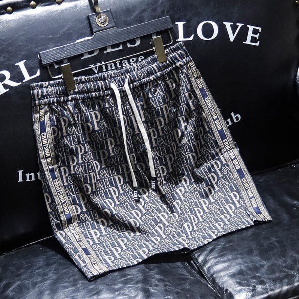 Brand [DIOR] 23ss spring and summer new men's fashion casual shorts high-quality custom original fabric - Image 2