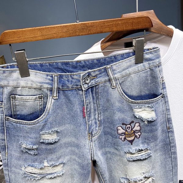 Dior 2023ss spring and summer new jeans shorts. Original order 1:1 production, the perfect choice for daily necessities, simple and stylish yet stylish - Image 3