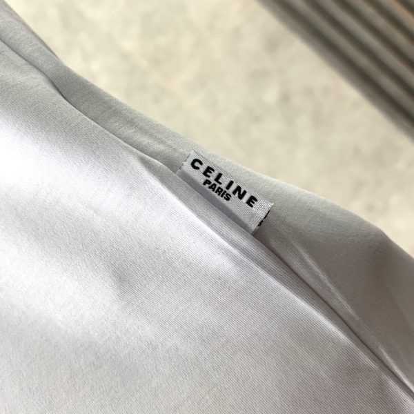 Celine 2023 summer new product ?fashionable round neck and short sleeves ?advanced custom all-match style counter classic element design - Image 7