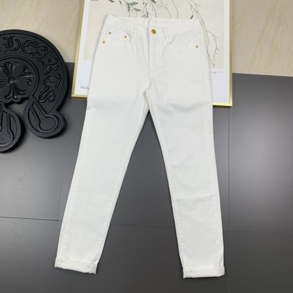 CELINE 2023 spring and summer new men's jeans The fabric has good elasticity. Exclusive sale, official website synchronization, fashion and elegance, heavy craft design - Image 3
