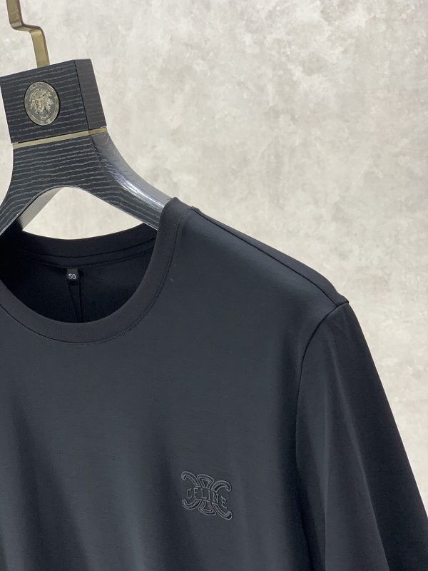 Celine 2023 summer new product ?fashionable round neck and short sleeves ?advanced custom all-match style, counter classic element design, more practical, anyone can easily control it - Image 5
