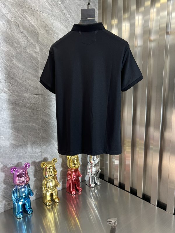 Celine/ spring and summer new product three standard complete business version lapel short-sleeved polo shirt good product need not introduce too much see details counter size: M-3XL - Image 3
