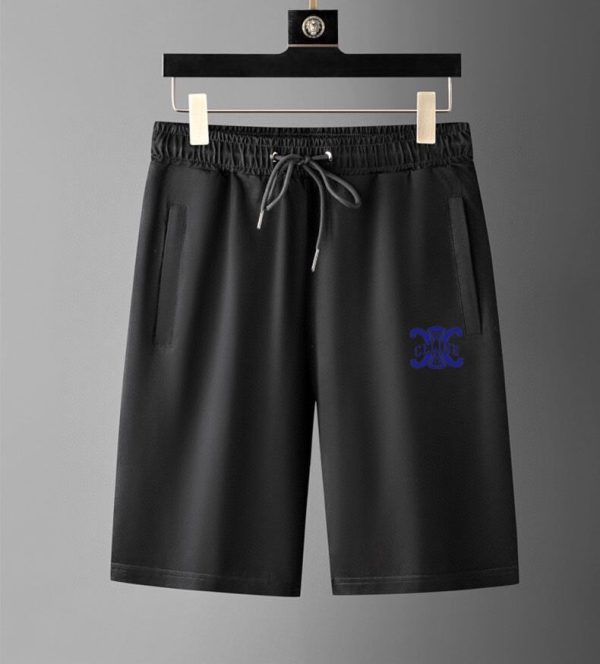 Brand [CELINE] 2023 new men's short-sleeved shorts suit - Image 7