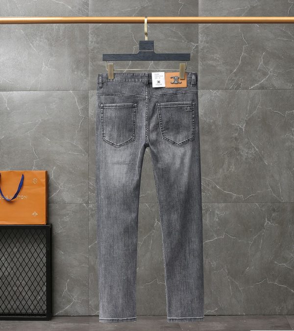 Celine* spring and summer latest jeans, super customized, original hardware, super heavy workmanship, super style, denim jeans - Image 3