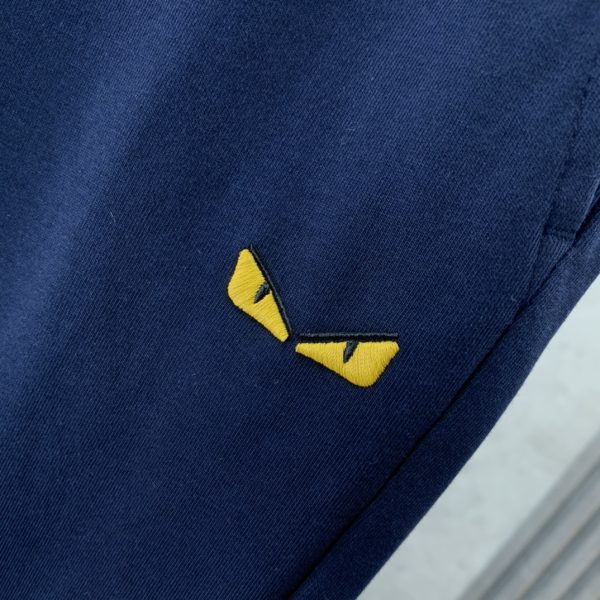 Fendi 2023 new product business casual pants, customized original exclusive fabric, comfortable and breathable fabric, elastic waist, double side pocket design - Image 3