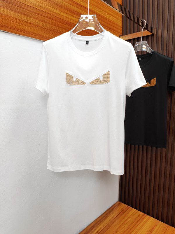FENDI ??Top round neck fashion casual short sleeves ???? High-level customization and versatile styles that anyone can easily control