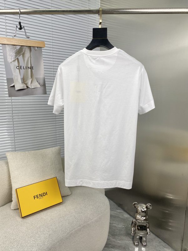 Fendi 2023 new short-sleeved T-shirt, stylish and stylish, simple and versatile. The version is crisp, classic Fanjia logo, new technology matching, comfortable to wear - Image 9
