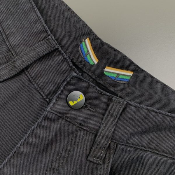 Fendi 2022 autumn and winter new men's jeans The fabric has good elasticity. Exclusive sale, official website synchronization, fashion and elegance, heavy craft design - Image 7