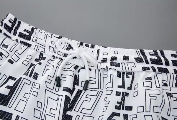 【Fendi】Summer new shorts set! Mercerized fabric! Exclusive launch of new products, 2023ss official website synchronizes Milan catwalk models‼ ️Physical shooting?Top products - Image 3