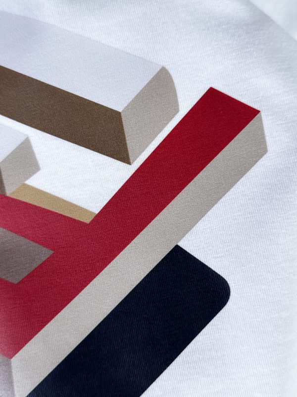 Fendi23SS latest and top version embroidered letters green and red webbing trendy brand all-match short sleeves, the top quality counter - Image 14