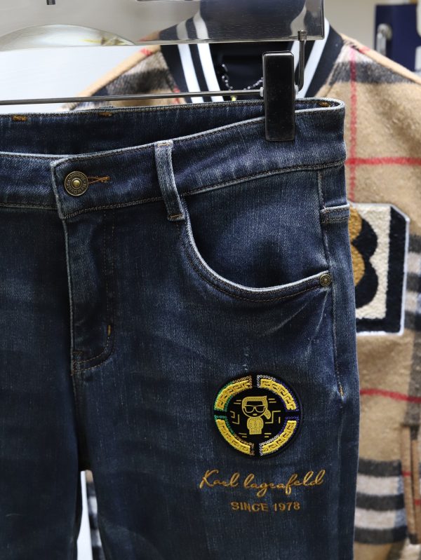 /Fendi, 2023 primary color washed buffalo...Japanese custom fabric, a combination of elasticity and texture! ! Italian jeans are back - Image 7
