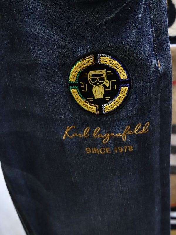 /Fendi, 2023 primary color washed buffalo...Japanese custom fabric, a combination of elasticity and texture! ! Italian jeans are back - Image 5