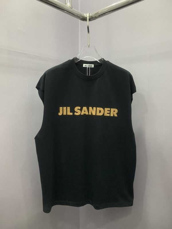 jilsander2023 vest, trendy brand version custom cork craft simple and simple summer must-have item too easy to wear men and women same style black and white size SMLXL - Image 7