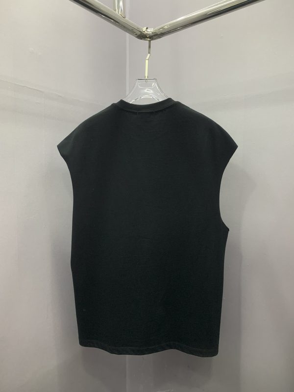 jilsander2023 vest, trendy brand version custom cork craft simple and simple summer must-have item too easy to wear men and women same style black and white size SMLXL - Image 6