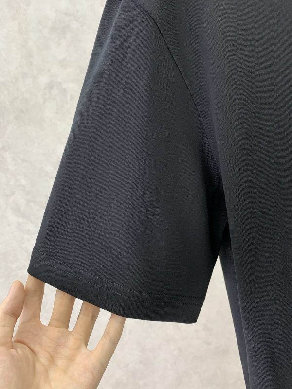 JIL Sander 2023 summer new drop-shoulder profile short-sleeved T-shirt, jacquard logo on the chassis, imported machine blessing, embroidery is exquisite and three-dimensional - Image 11
