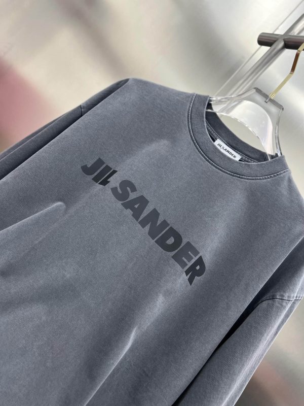 JIL SANDER Glue Epoxy Process Heavy Industry Wash 290g Round Neck Short Sleeve T-Shirt OS Version S-XL - Image 4