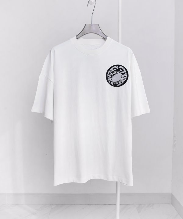 JIL Sander 23 spring and summer new products Twelve constellation series (Leo Leo) logo patch embroidery round neck short-sleeved T-shirt - Image 17