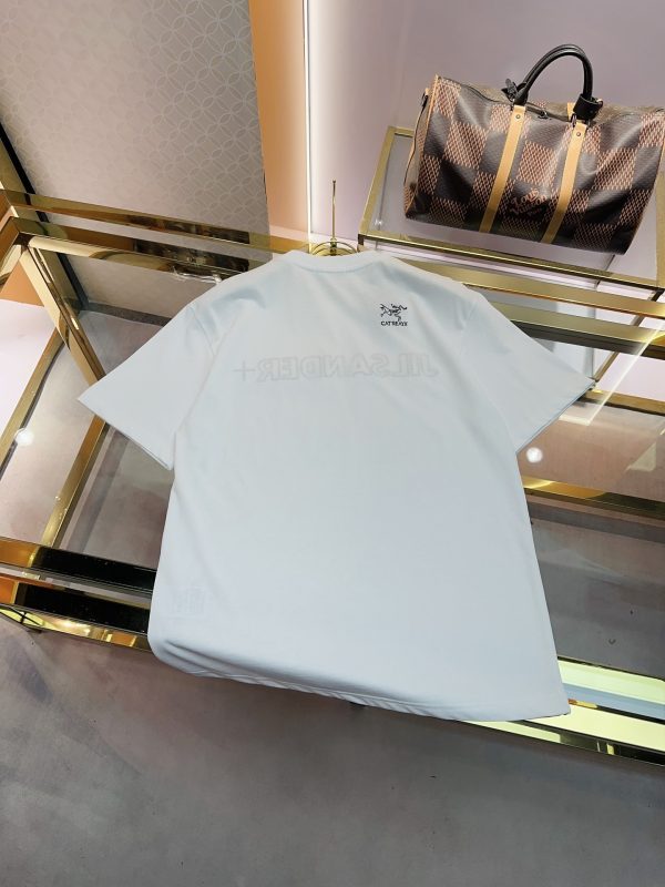 Jil Sander x Arcteryx* 23 years new toothbrush embroidered short sleeves, small embroidered logo on the back, same style for men and women, 230g pure cotton double yarn fabric, fashionable and versatile, comfortable and breathable - Image 5