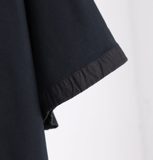 JIL Sander JIL Sander 23 spring and summer new JIL letter patch, basic grape purple loose personality elastic hem half sleeves, round neck short-sleeved T-shirt, high-weight combed cotton twill cotton fabric - Image 6