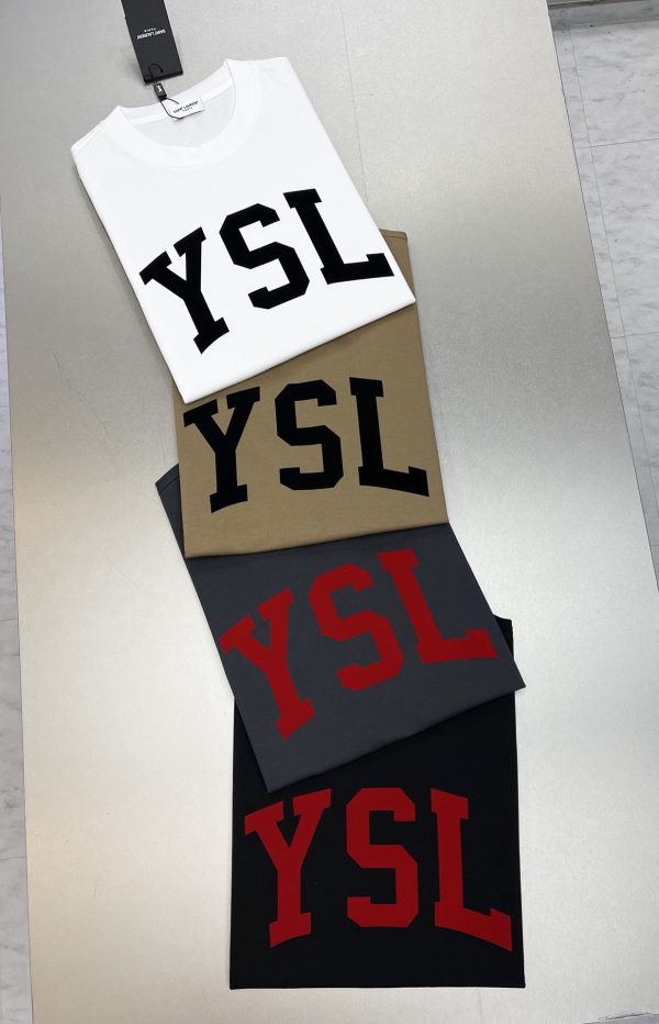 ⚜️YSL* Yves Saint Laurent 2023 spring and summer latest explosion vest recommended! The same style for men and women ~ chest color letter print design! Simple and rude! big boy breath - Image 28
