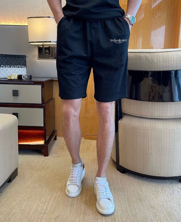 YSL Saint Laurent] 2023 new men's short-sleeved shorts suit! Simultaneous sales on the official website! High-end version on the market - Image 7