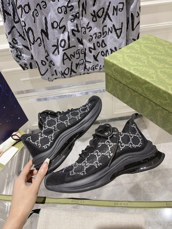 GUCCI Run running shoes series Gucci sports dad shoes black - Image 5