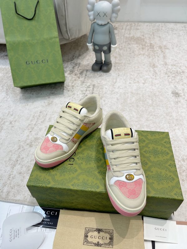Newly upgraded Gucci dirty shoes for couples GG series distressed and casual - Image 6