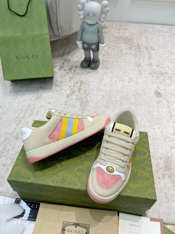 Newly upgraded Gucci dirty shoes for couples GG series distressed and casual - Image 7