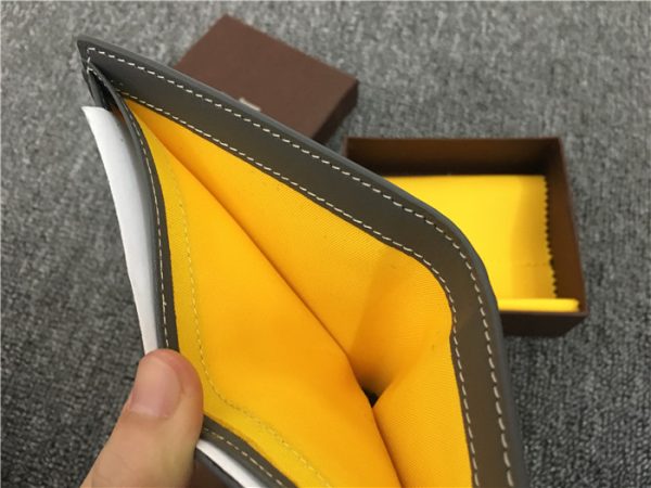 Short 6 Card Slots Billfold Wallet Grey - Image 8