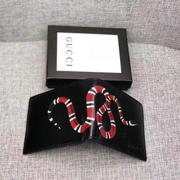Gucci Snake Wallet In Black - Image 3