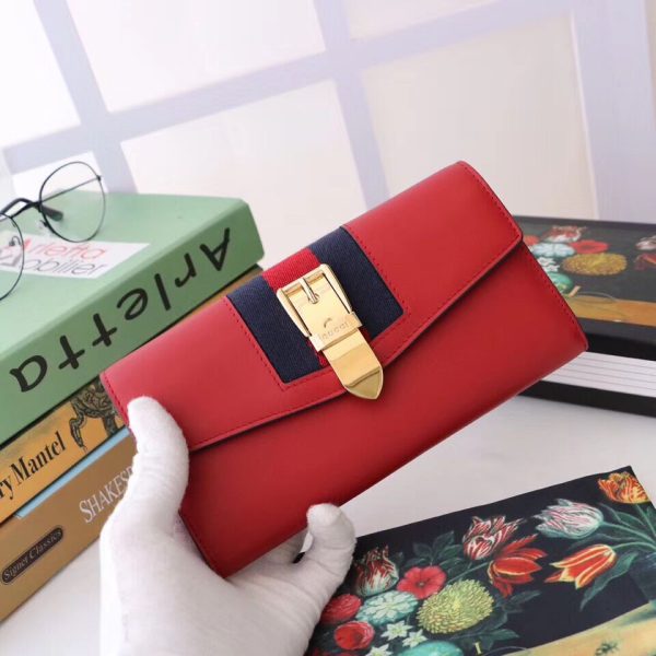 Gucci Sylvie Leather Continental Wallet