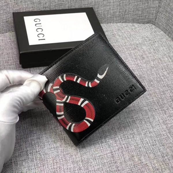 Gucci Snake Wallet In Black