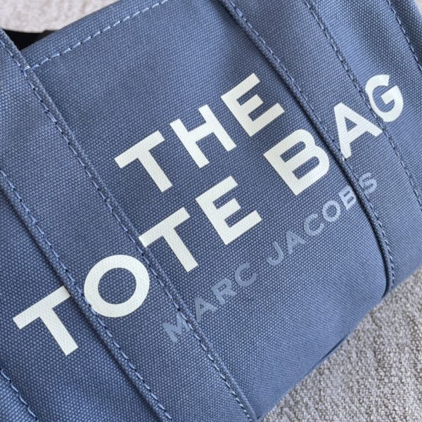 Marc Jacobs Canvas Shopping Bag New Style With Long Shoulder Strap Detachable Adjustable Fashion Simple Dust Bag Blue - Image 4