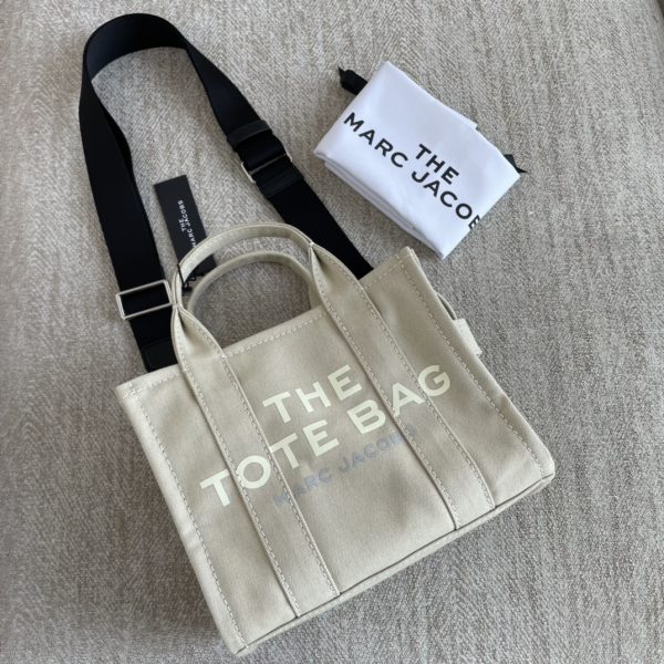 Marc Jacobs Canvas Shopping Bag New Style With Long Shoulder Strap Detachable Adjustable Fashion Simple Dust Bag B - Image 3