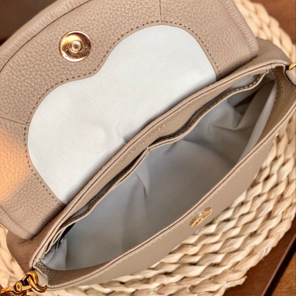 THE KARLIE Marc Jacobs Leather Retro Modern Mini Messenger Bag Shoulder Bag Clutch elephant gray - Image 8