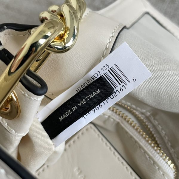 The Latest Glossy Calfskin Cross-Body Bag With Mj Shoulder Strap Is Detachable And Adjustable In Length And Dust Bag White - Image 9