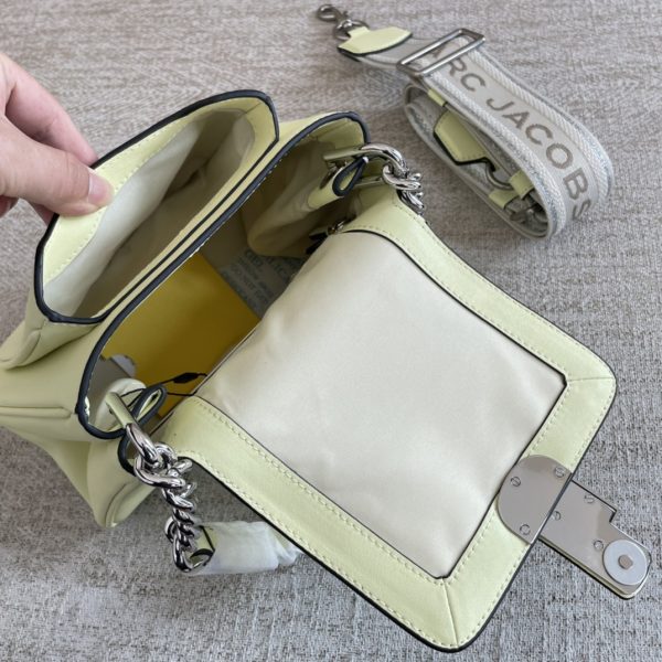 The Latest Glossy Calfskin Cross-Body Bag With Mj Shoulder Strap Is Detachable And Adjustable In Length And Dust Bag Green - Image 8
