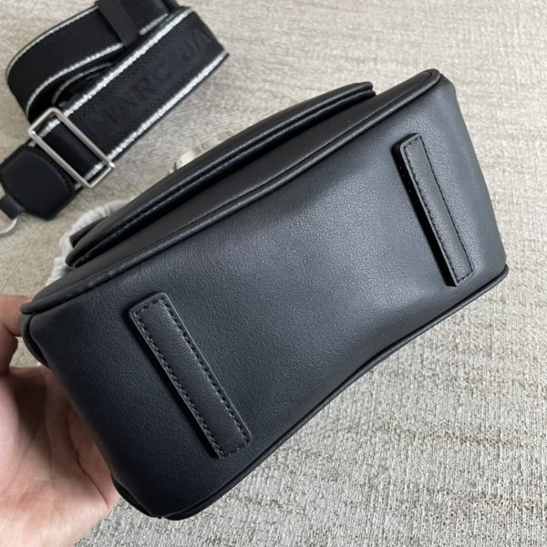 The Latest Glossy Calfskin Cross-Body Bag With Mj Shoulder Strap Is Detachable And Adjustable In Length And Dust Bag Black - Image 3