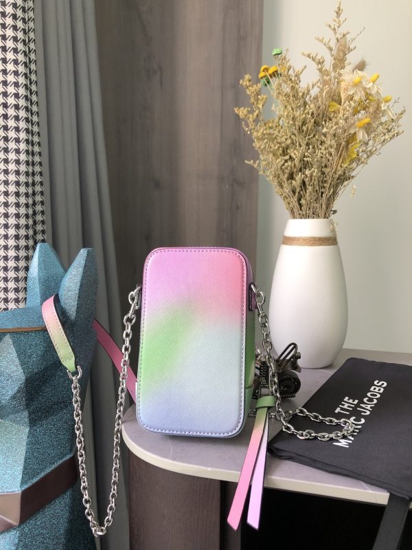 THE Marc Jacobs Vertical Phone Bag Saffiano Leather iridescent Model M0016803—301 - Image 3