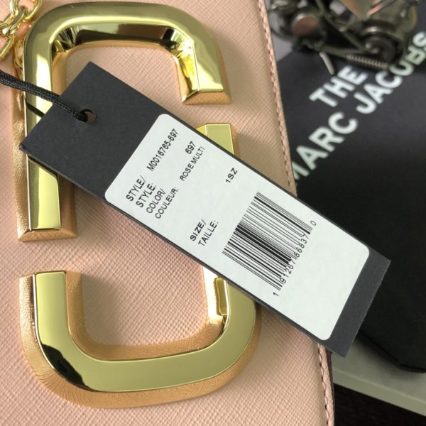 THE Marc Jacobs Vertical Phone Bag Saffiano Leather Pink Model M0016765—697 - Image 7