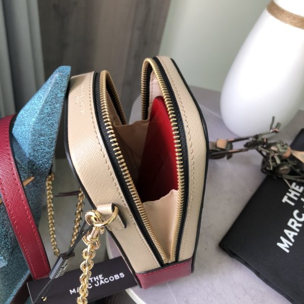 THE Marc Jacobs Vertical Phone Bag Saffiano Leather Pink Model M0016765—697 - Image 8