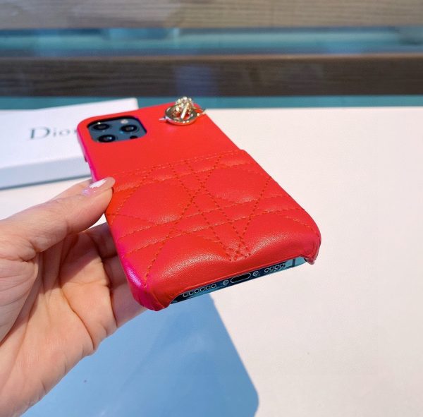 Dior embossed Dior lettering oil edge mobile phone case C - Image 8