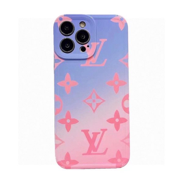 Louis Vuitton official website synchronizes the latest color gradient mobile phone case, LV fine hole mobile phone case IMD material