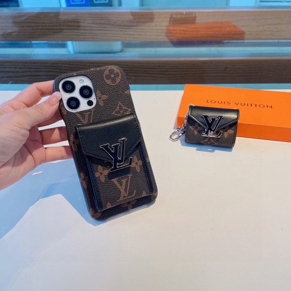 Louis Vuitton Passy series card pocket phone case classic presbyopic crossbody card holder coin purse